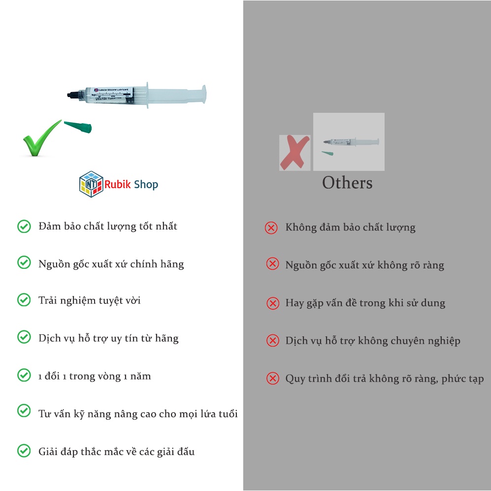 [Cubicle] Lubicle Weight 5 - dầu bôi trơn core rubik (Thể tích 5cc)