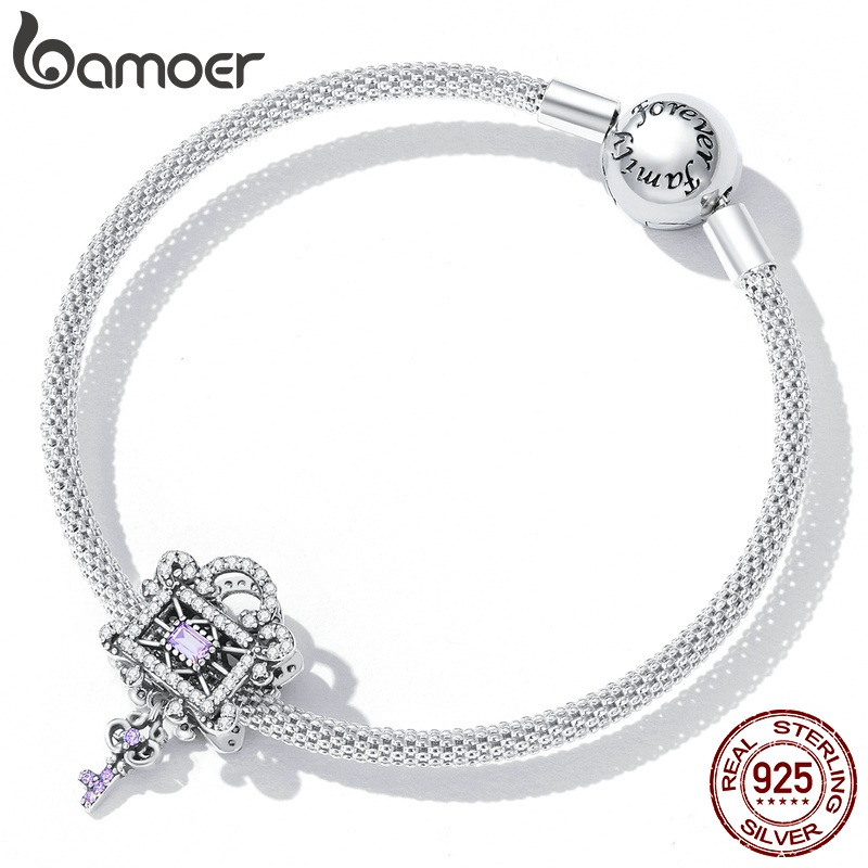 Phụ kiện BAMOER Bạc 925 đính đá zircon thời trang dành cho nữ