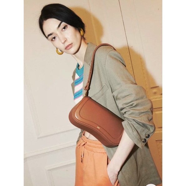 Túi Kẹp Nách Nữ + Túi Đeo Chéo dáng lượn cá tính full màu