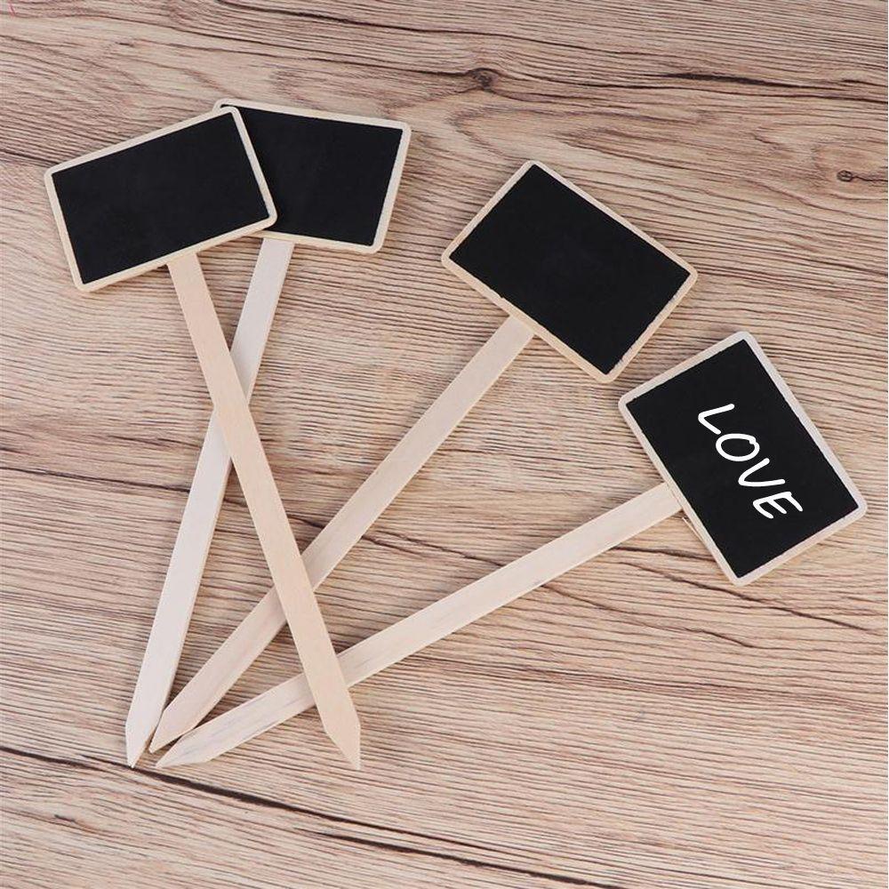 Set 10 Bảng Gỗ Viết Tên Phân Loại Cây Trồng Có Thể Tái Sử Dụng