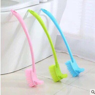 Chổi Cọ Nhà Vệ Sinh Cọ Bồn Cầu Thiết Kế Gọn Nhẹ Chà Sạch Mọi Vết Bẩn 2 Đầu Hình Chữ Nhật ( Giao Màu Ngẫu Nhiên)