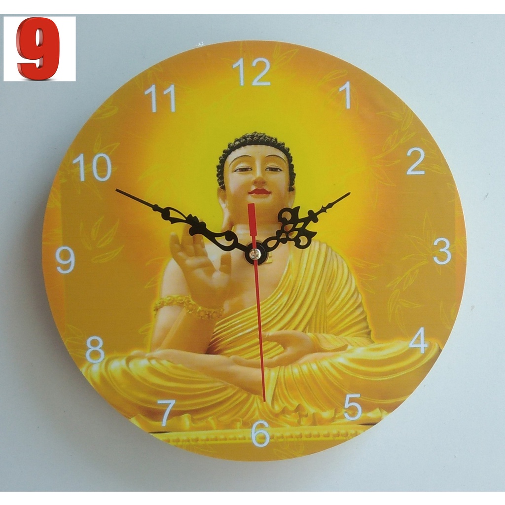 Đồng hồ treo tường hình phật
