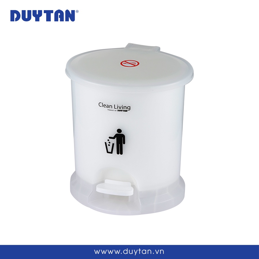 Thùng Rác Đạp Chân Hình Oval Trong Suốt DUY TÂN Nhí-Nhỏ-Trung-Lớn | Từ 2.6L đến 20.5L | HIbucenter