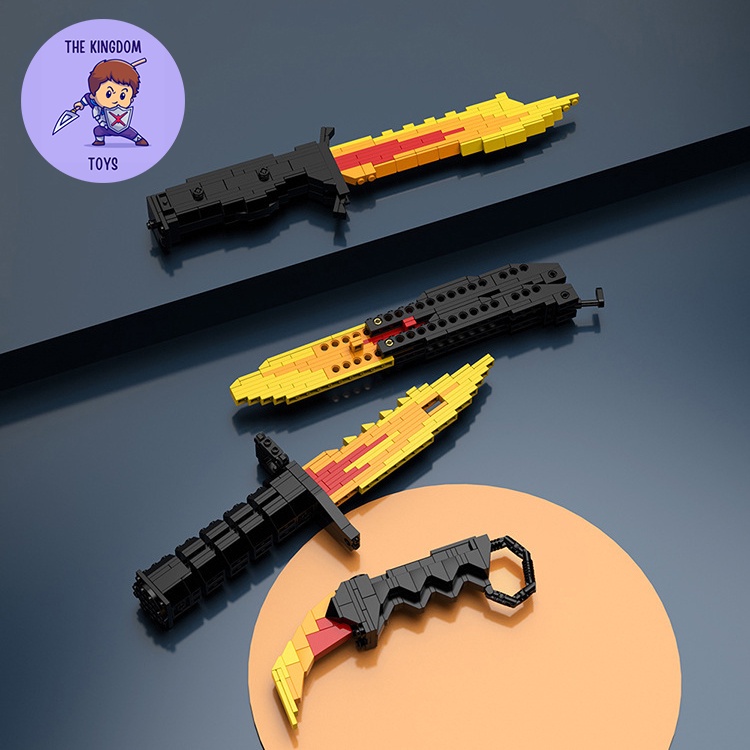 Đồ Chơi Lắp Ráp CSGO Mô Hình Dao Butterfly / M9 Bayonet / Karambit / Bouy