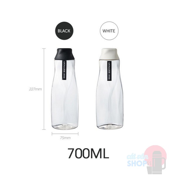 Bình đựng nước Lock&amp;Lock nhựa PET dung tích 700ml an toàn thực phẩm HAP559