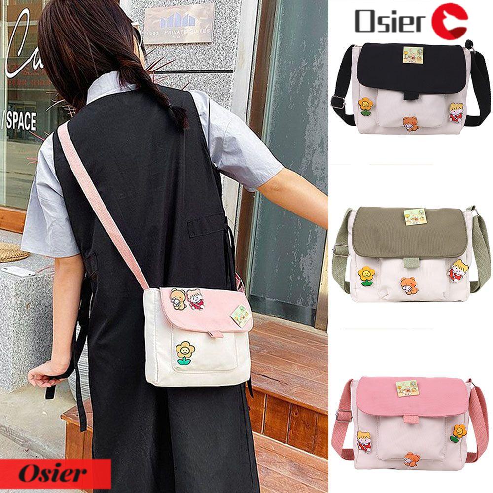 1 Túi Đeo Chéo Cỡ Nhỏ Bằng Vải Bạt Dễ Thương Cho Nữ