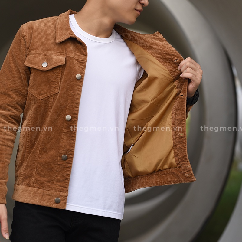 Áo khoác nam nhung tăm The GMEN Corduroy Jacket cao cấp, dày dặn, giá siêu tốt