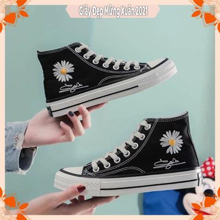 Giày THể Thao/Sneakers cao cổ cv Hoa Cúc