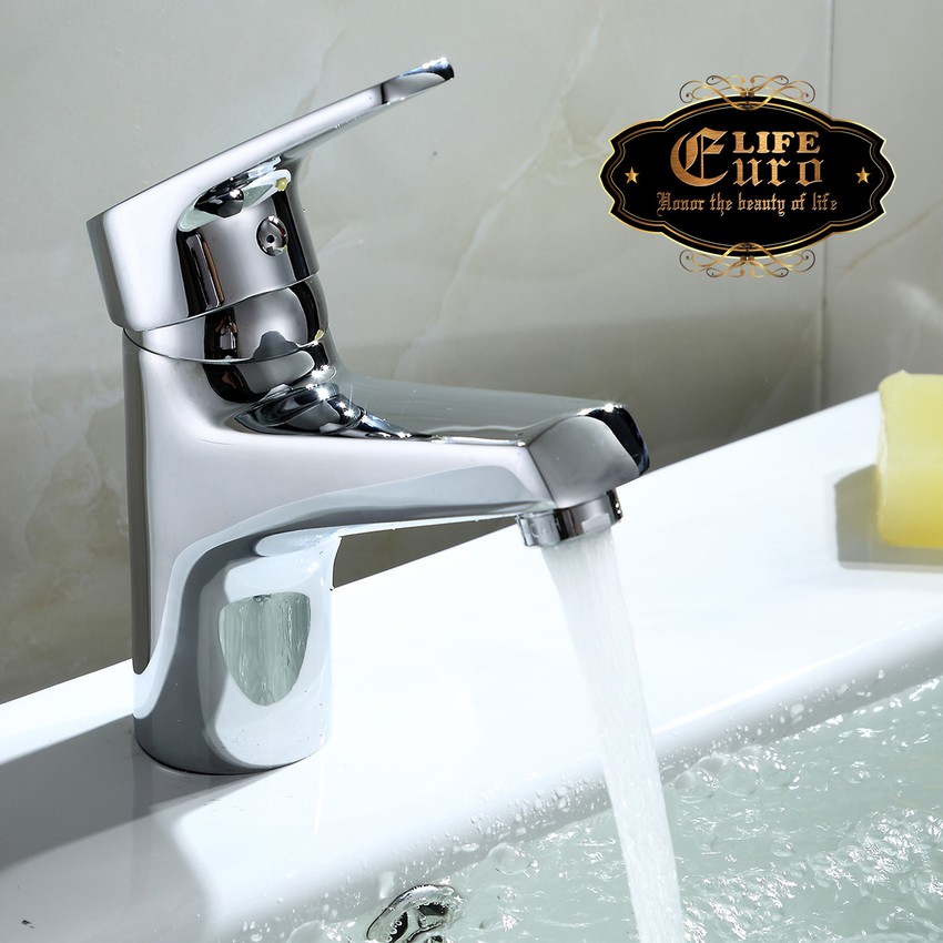 Vòi lavabo nóng lạnh Eurolife EL-3002 (Trắng bạc)