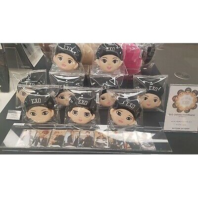 {SM official - Có sẵn} EXO character pouch/ Móc khóa kèm ví nhỏ hình thành viên
