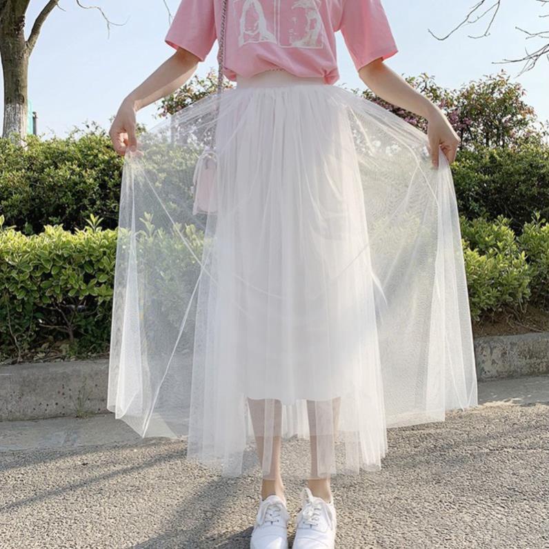 Chân Váy Tầng Chân Váy Dài Thiết Kế Xếp Li Công Chúa Nhiều Màu Đen Hồng Trắng_LeRin CV19 | BigBuy360 - bigbuy360.vn