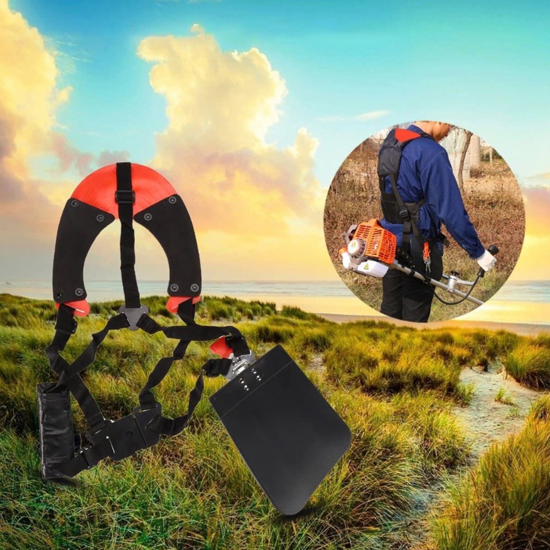 Dây Đeo Vai Đôi Màu Đen Thoải Mái Cho Máy Cắt Cỏ