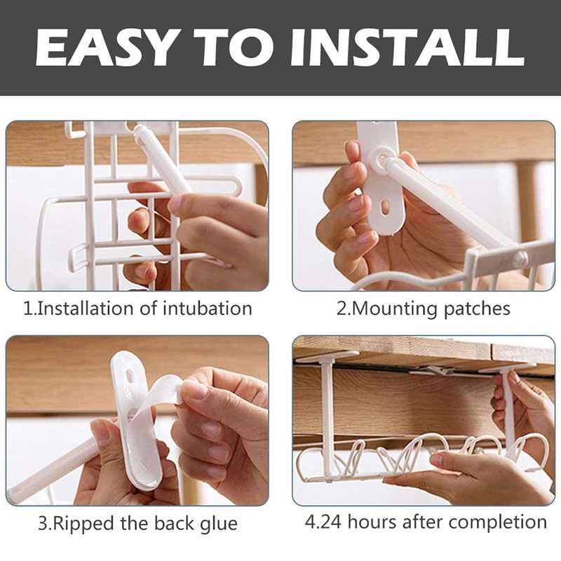 Bộ 2 Khay Sắp Xếp Dây Cáp Tiện Lợi