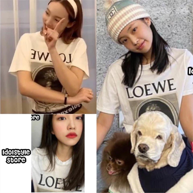 áo trắng l.o.e.w.e của jennie Blackpink , yeri Redvelvet, nayeon Twice