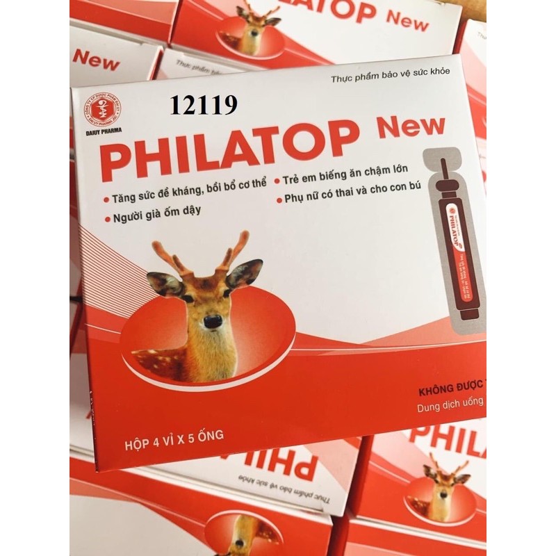 PHILATOP con hươu ống nhựa hộp 20 ống