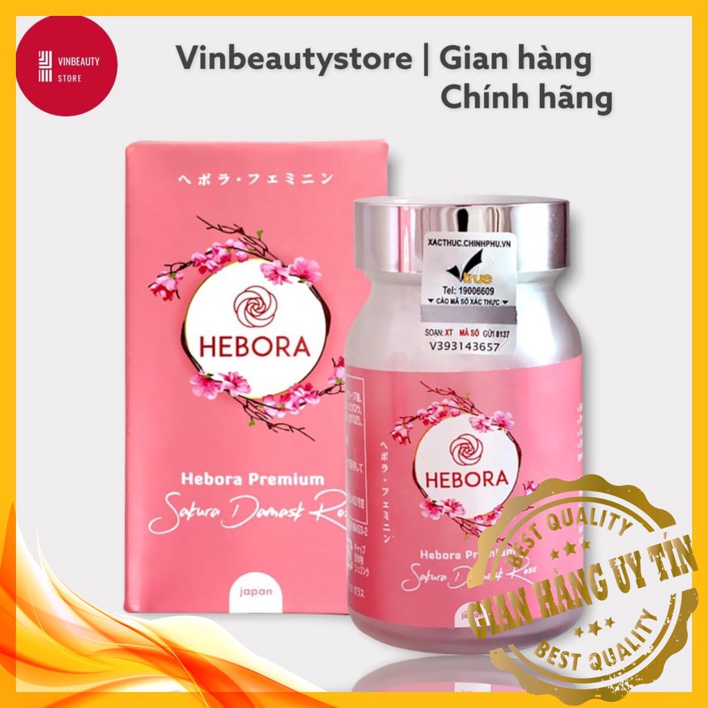 🌟 Viên Uống HEBORA _Viên uống hàm hương thơm cơ thể 60 Viên Nhật Bản.