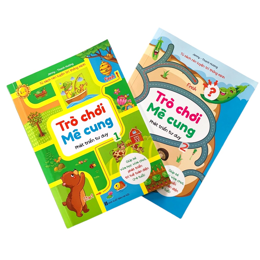 Sách - Rèn Luyện Trí Thông Minh - Trò Chơi Mê Cung - Phát Triển Tư Duy ( Bộ 2 Cuốn)