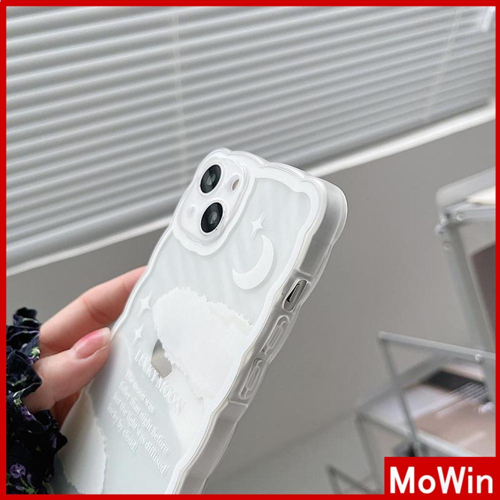 iPhone Case Silicone Soft Case Clear Case Wave Non-Slip Shockproof Camera Full Coverage Protection Moon Stars Clouds For iPhone 13 Pro Max iPhone 12 Pro Max iPhone 11 iPhone 7 Plus