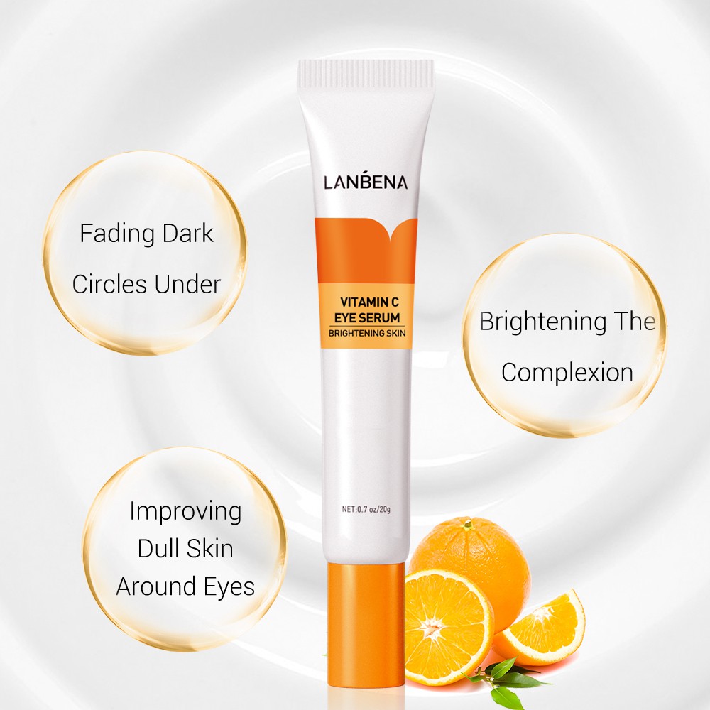 Serum Vitamin C Lanbena làm sáng da chống nếp nhăn và bọng mắt cao cấp 20g