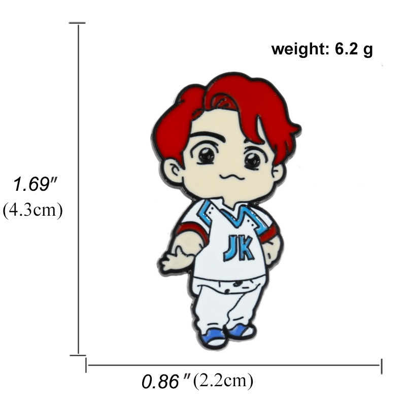 Huy Hiệu Cài Áo Họa Tiết Hoạt Hình Bts Bt21 Dễ Thương