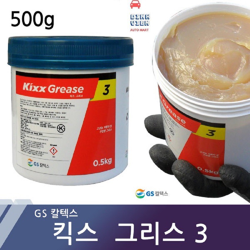 Hũ Mỡ Dành Cho Ô Tô và Các Ngành Công Nghiệp Kixx Grease NLGI 3 gốc Lithium – 0.5kg