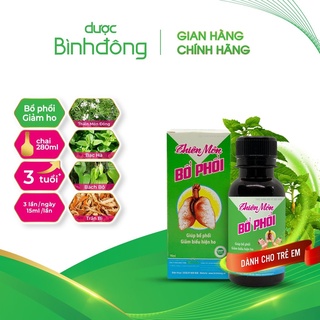 Thiên Môn Bổ Phổi Bình Đông cho trẻ em | Giảm ho rát họng, ho gió ho khan Bidophar