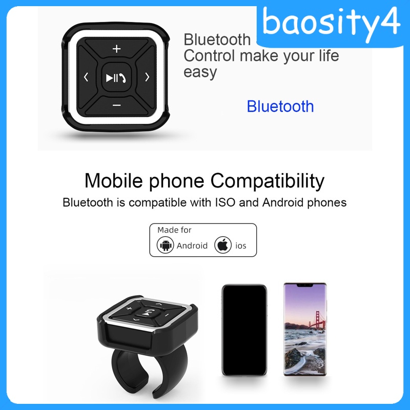 Điều Khiển Từ Xa Bluetooth 5.0 Gắn Vô Lăng Xe Hơi Baosity4 Bt009 Cho Ios / Android | BigBuy360 - bigbuy360.vn