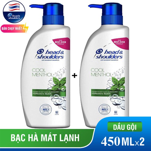 Combo 2 Dầu gội Head Shoulder Nhập khẩu Thailand 450ml/chai