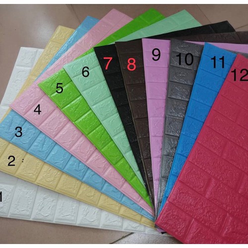 Xốp dán tường giả gạch 3D - Khổ 35x70cm