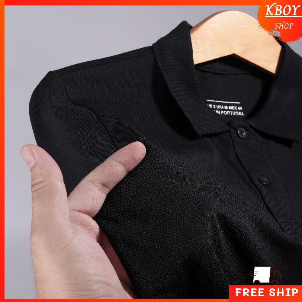 Áo Thun Polo Trơn Nam - Áo phông nam cổ bẻ unisex Polyester form dáng ôm đẹp - AT03