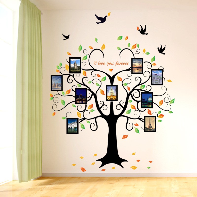 Decal Cây Khung Ảnh Tình Yêu