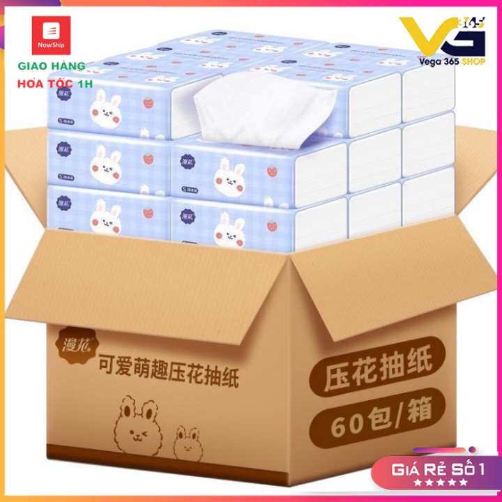 1 Gói giấy ăn rút hình thỏ, hàng nội địa trung hot, dai dai, mềm mịn, giá sỉ