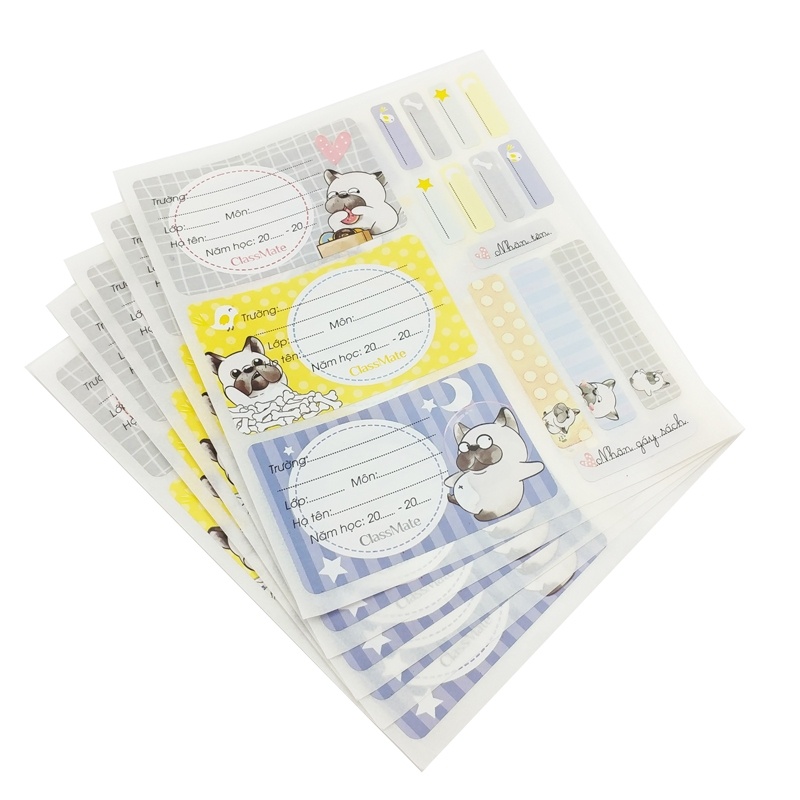 Nhãn Vở Classmate Pets CL-NT228 (Mẫu Màu Giao Ngẫu Nhiên)