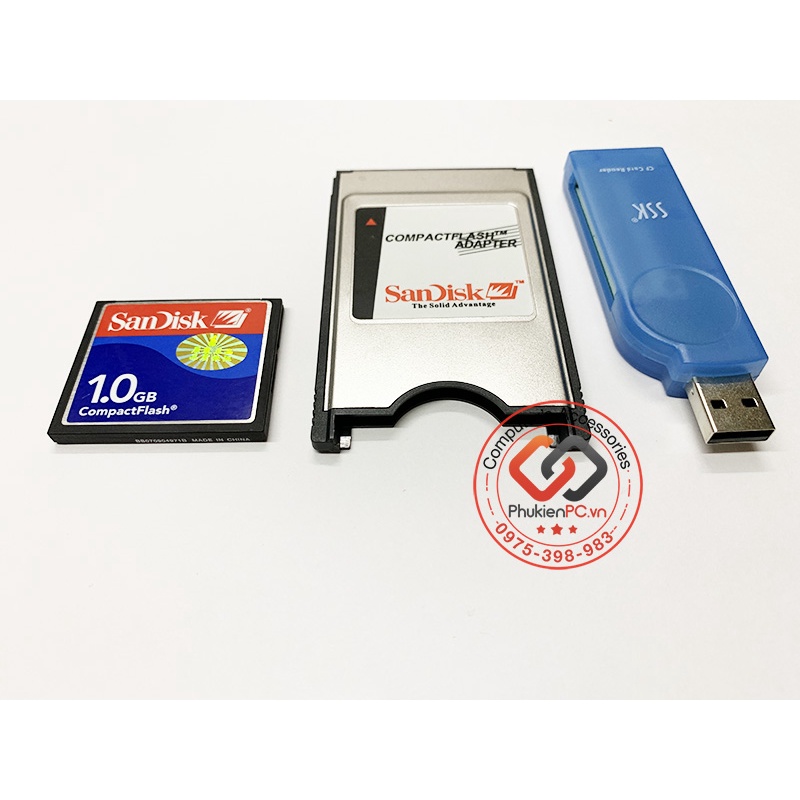 Thẻ nhớ SanDisk Compact Flash Card CF dung lượng 1GB cho công nghiệp máy CNC máy ảnh