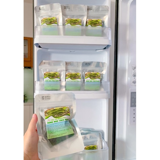 [100g NỞ RA 300g] Rong Nho Tách Nước  KHÁNH HÒA - NHA TRANG - Giàu Dinh Dưỡng - Công Nghệ Tách Nước Tiêu Chuẩn Nhật Bản | BigBuy360 - bigbuy360.vn