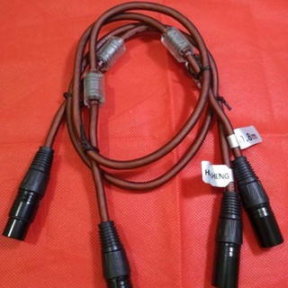 Combo 2 DÂY TÍN HIỆU 2 ĐẦU CANON ĐỰC CÁI CHỐNG NHIỄU,CHÍNH HÃNG HUICHENG