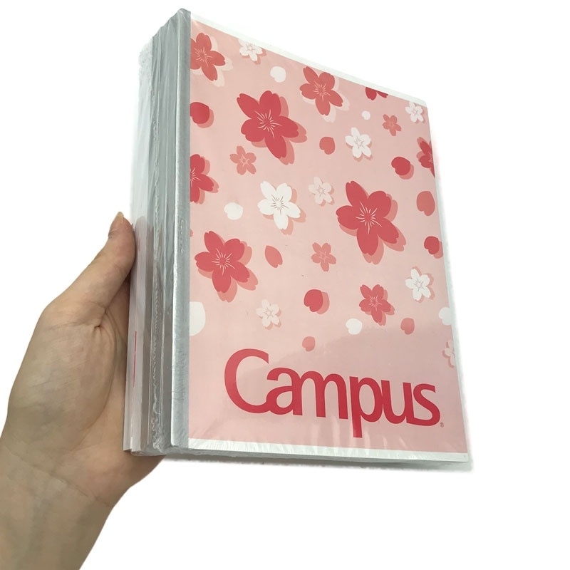 Vở Sakura A5 4 Ly Ngang 200 Trang ĐL 70g/m2 - Campus NB-ASKR200 (Mẫu Màu Giao Ngẫu Nhiên)