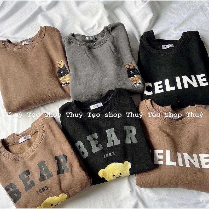 [Mã 12FASHIONSALE1 giảm 10K đơn 50K] [Hàng sẵn] Áo sweater nỉ bông dáng rộng hàng Quảng Châu 3158 | BigBuy360 - bigbuy360.vn