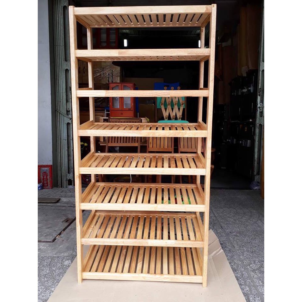 kệ dép gỗ 8 tầng 80cm