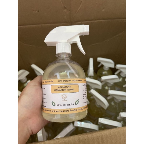 Tinh dầu xịt sát khuẩn Hương Quế  500ml,1Lit | BigBuy360 - bigbuy360.vn