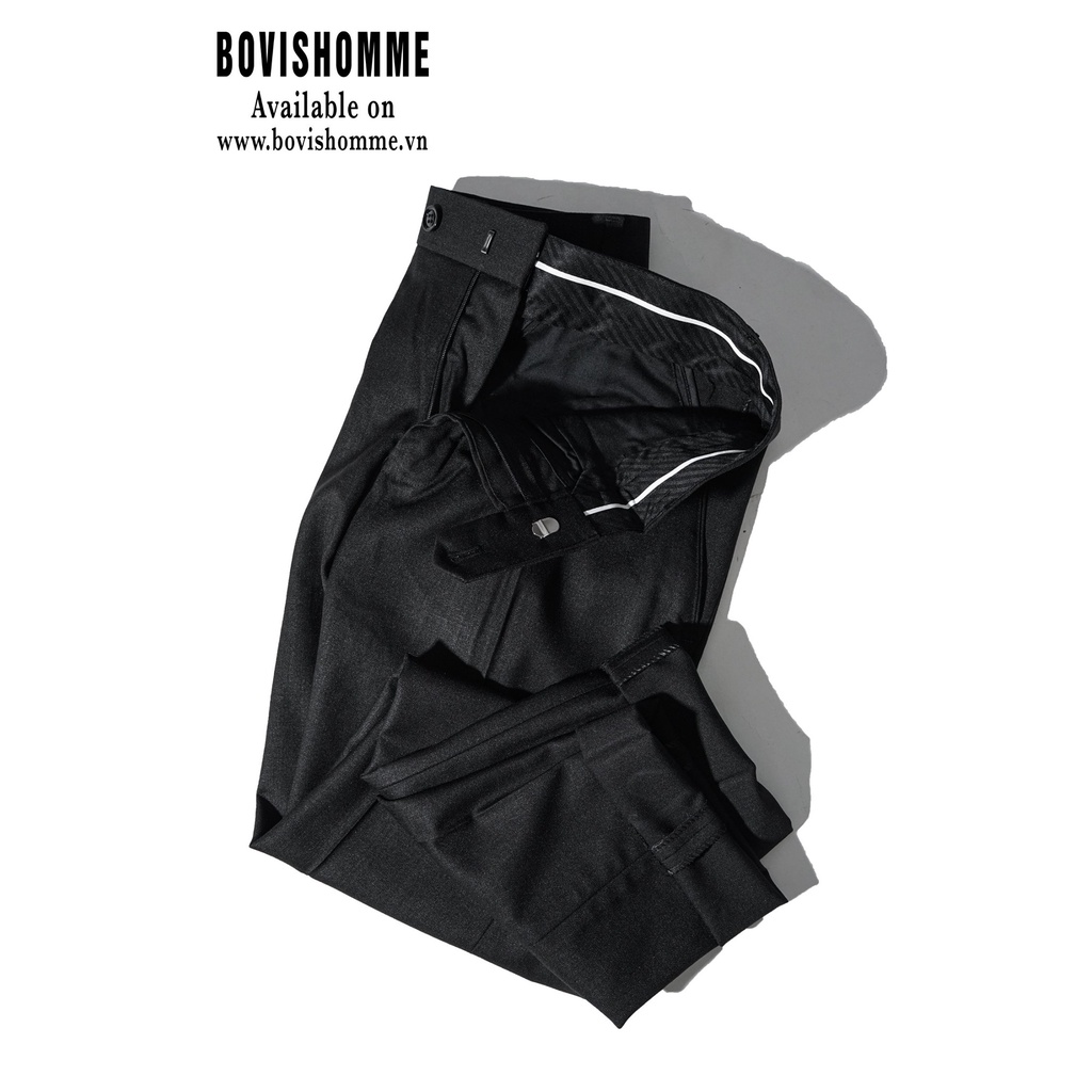Quần tây nam Bovis Homme, mã QT126, màu đen, form slim, chất liệu 95% cotton 5% spandex, mặt vải dày dặn, đứng form