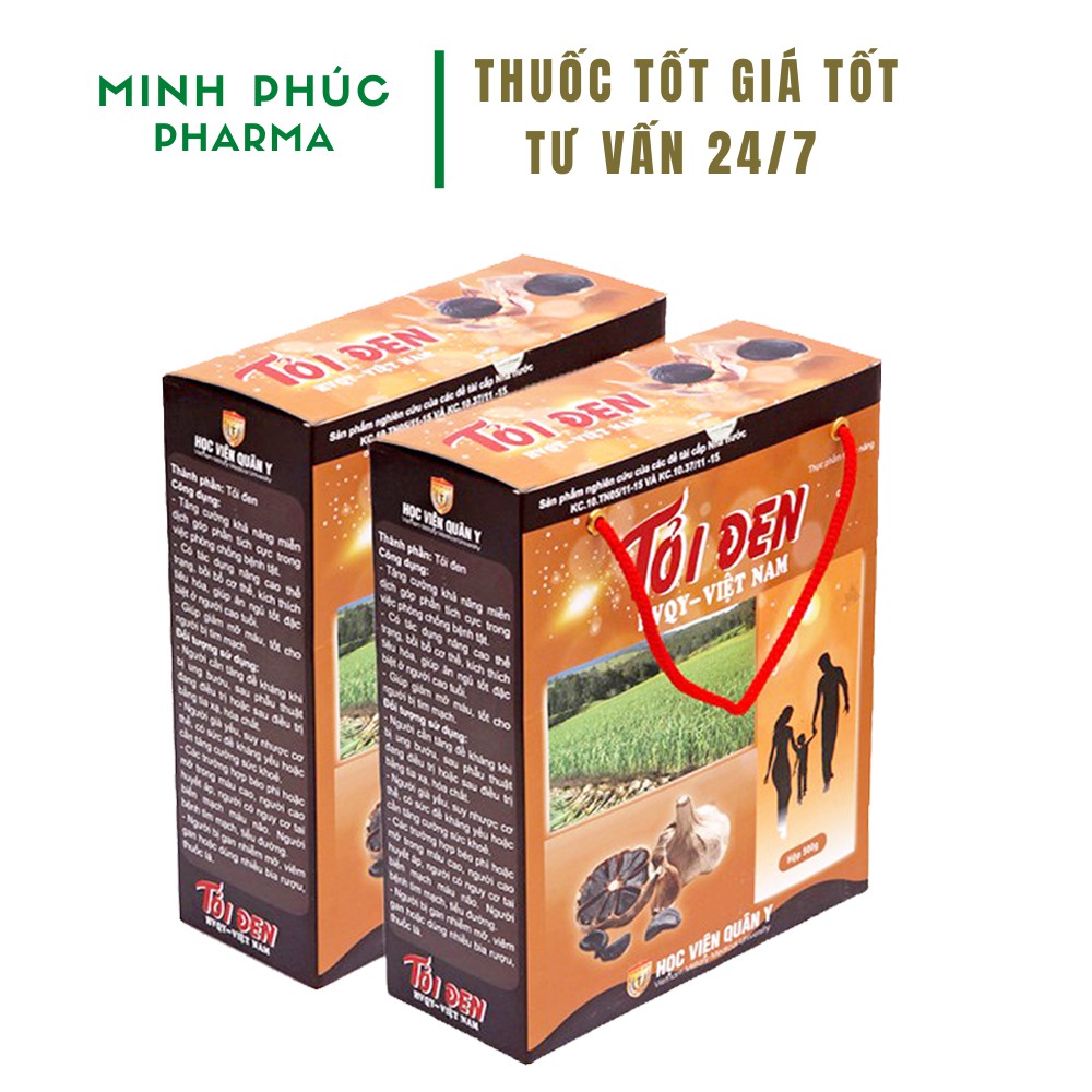 Tỏi đen hộp 500gr - tỏi đen học viện quân y giá tốt chính hãng