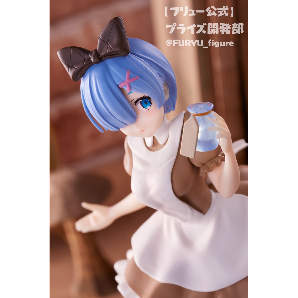 Mô Hình Figure Chính Hãng Anime Re:Zero, Ram &amp; Rem, Super Special Series, In Wonderland, FURYU, Nhật Bản