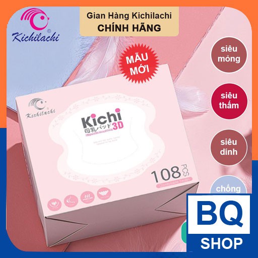 BQShop Lót thấm sữa Kichi bịch 108 miếng