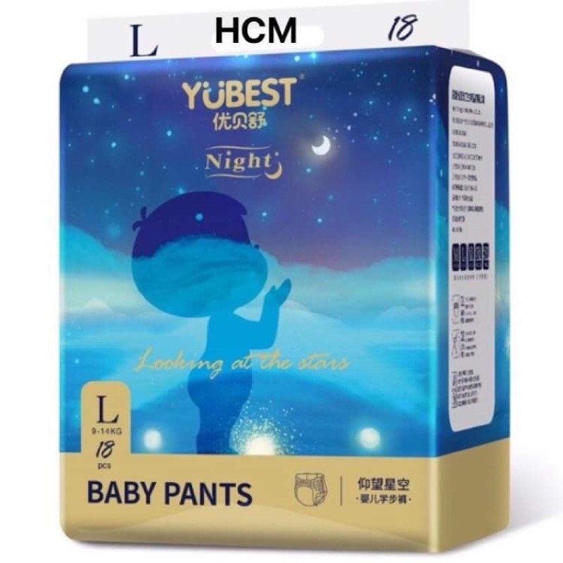 [ HCM] Tã / Bỉm YUBEST Gold / Night / Angel / Natural  quần/dán S132, S90, M108, M84, L96, L78, XL72, XXL66,XXXL66