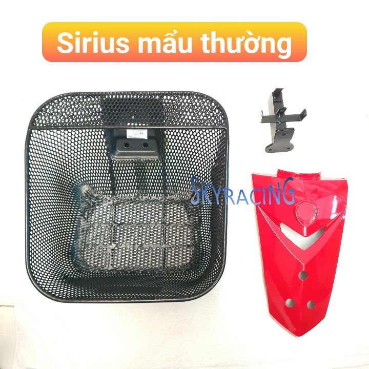 Combo Rổ, Mặt Nạ Và Pát Gắn Cho Xe Sirus (rổ loại thường)