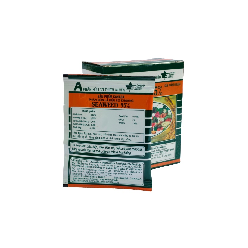 Phân bón lá cao cấp chiết xuất từ rong biển SEAWEED gói 10gr nhập khẩu từ CANADA