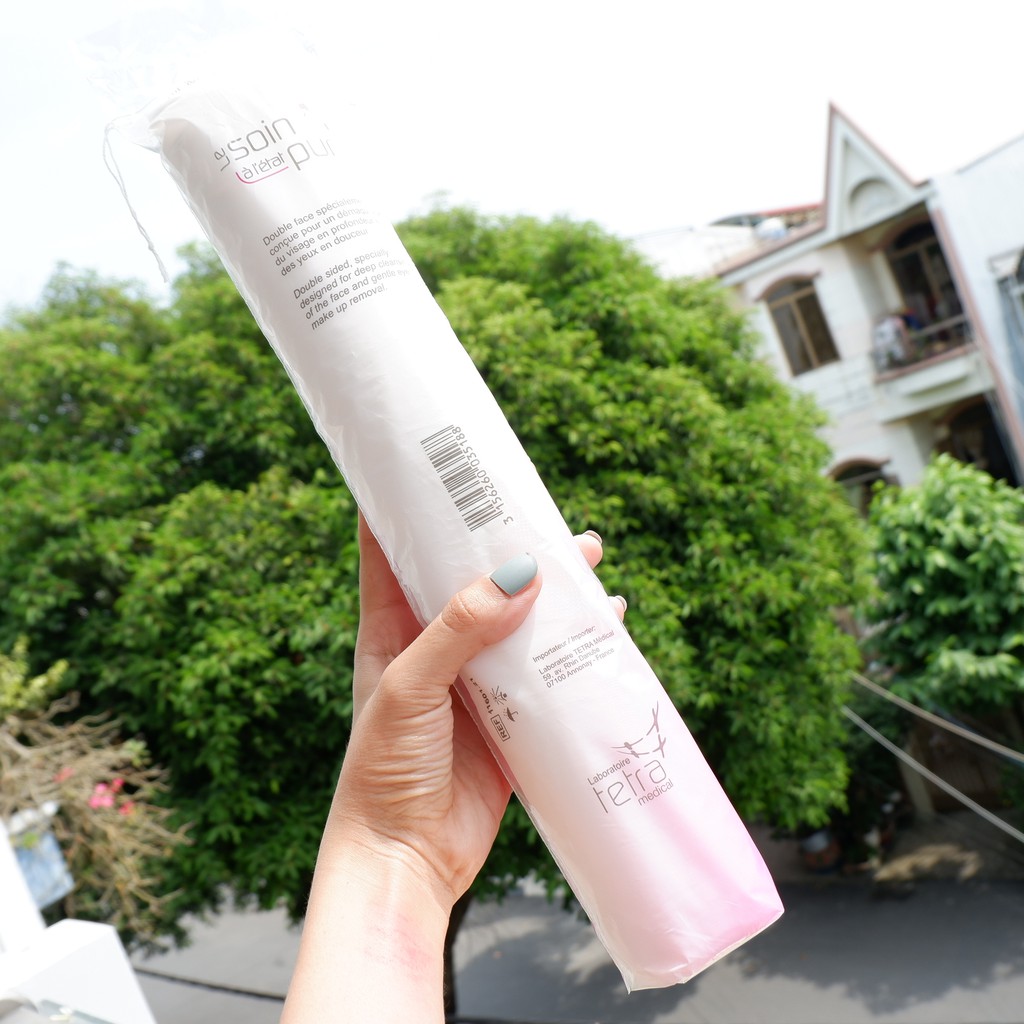 Bông tẩy trang hỗ trợ làm sạch lớp trang điểm Tetra Le Laretat Soin Pur Pháp 150 miếng NPP Shoptido | BigBuy360 - bigbuy360.vn