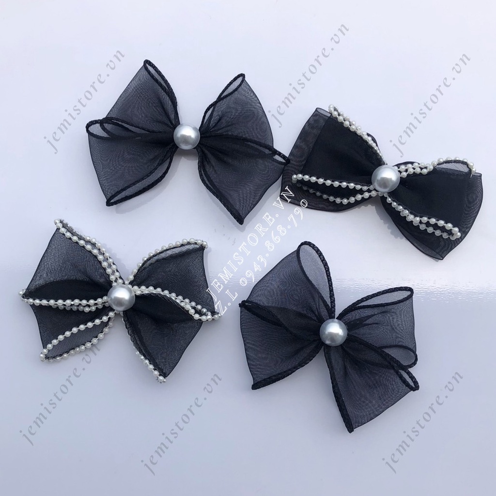 Tag cài áo, nơ cài áo sơ mi nữ (hình thật)