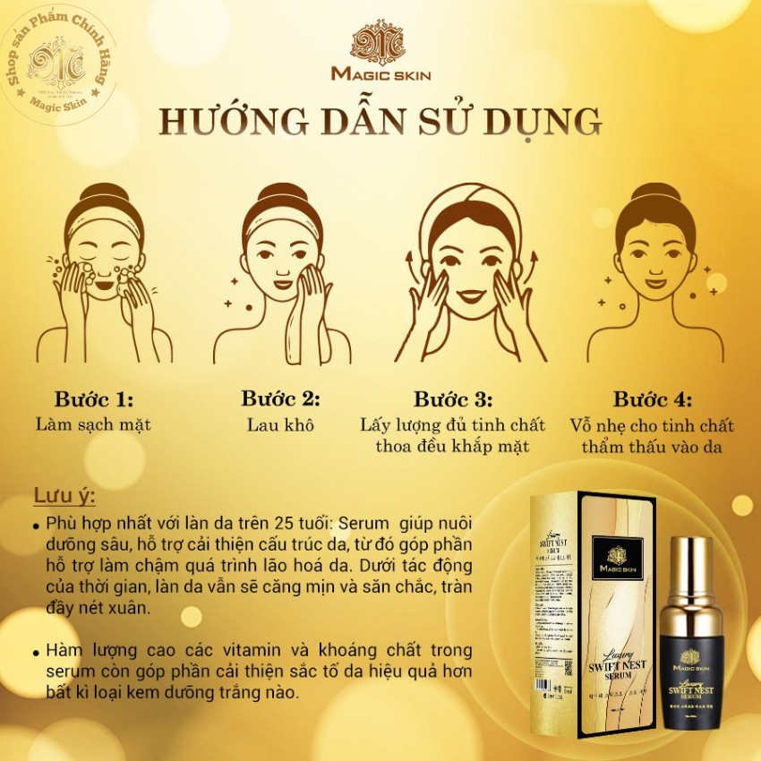 SERUM YẾN TƯƠI SIÊU CĂNG BÓNG _ MAGIC SKIN MẪU MỚI 2020